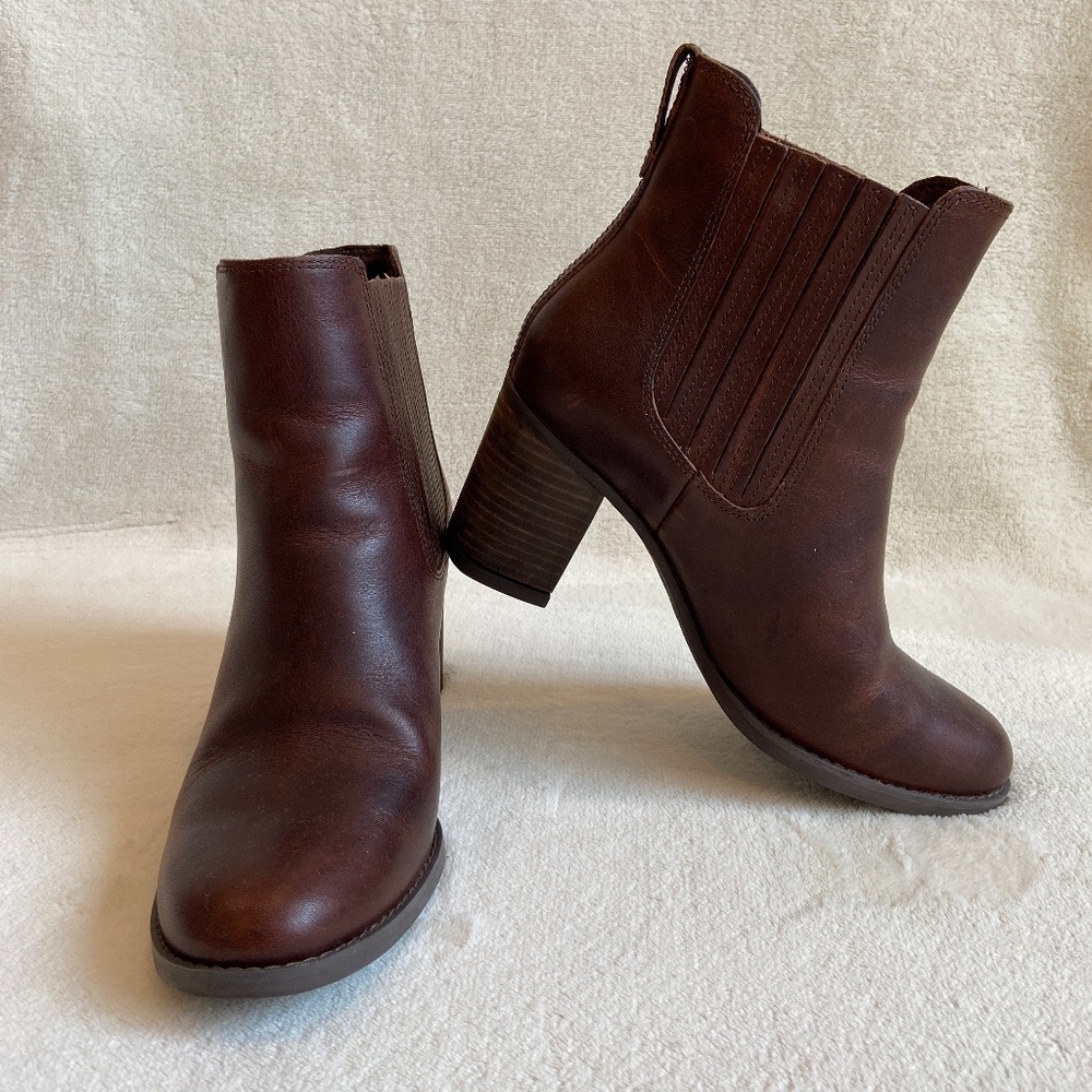 Timberland Atlantic Heights Chelsea Boot - Brown Leather 7.5